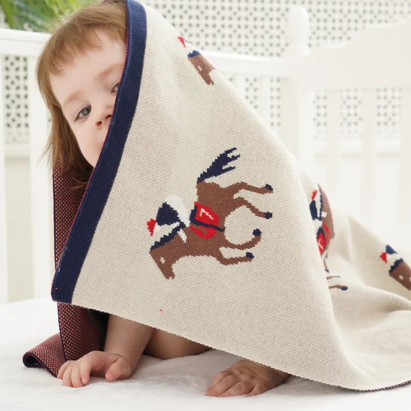 Baby Blanket Super Soft Knitted Cotton for