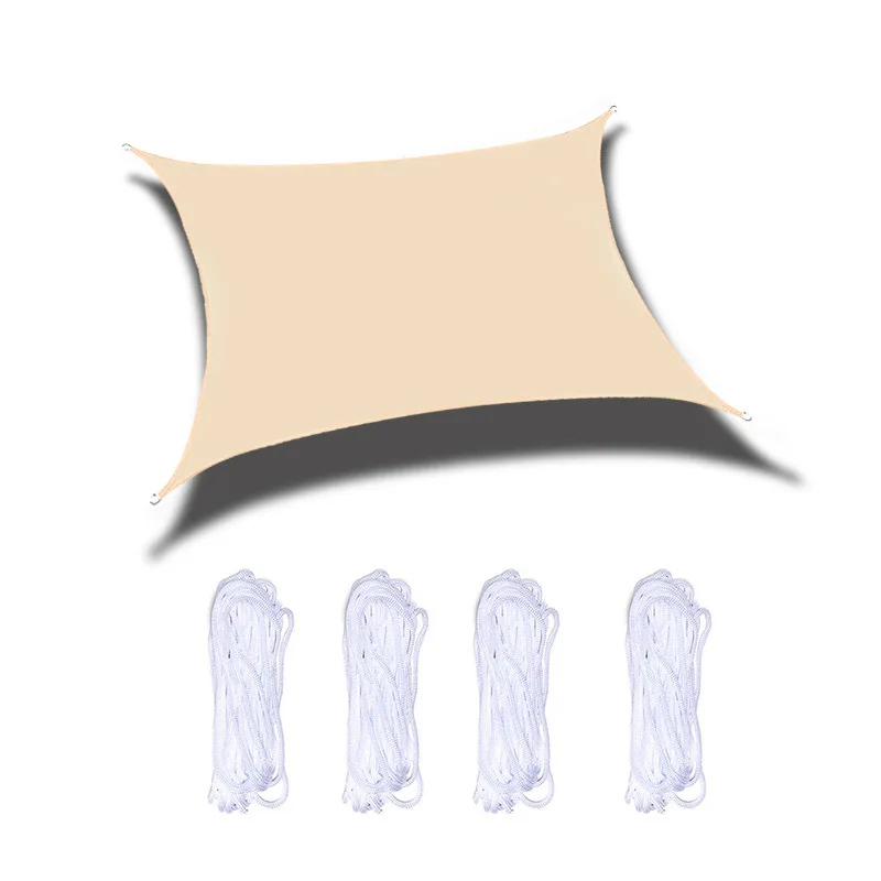 6 * 8 square meters waterproof outdoor shade sails awning uv anti-aging sun-shade net