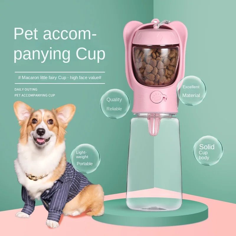 Wholesale Pet Water Bottle Dog Out Portable Feeding Drinking Water Outdoor Traveling dog water bottle feeding bowl dispenser