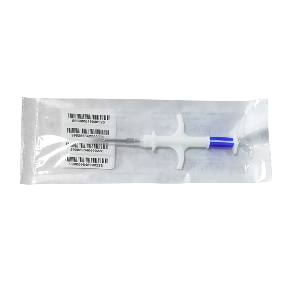 134 2 кГц RFID FDX-B впрыска животный микрочип домашних животных имплантат шприц лошадь крупного рогатого скота