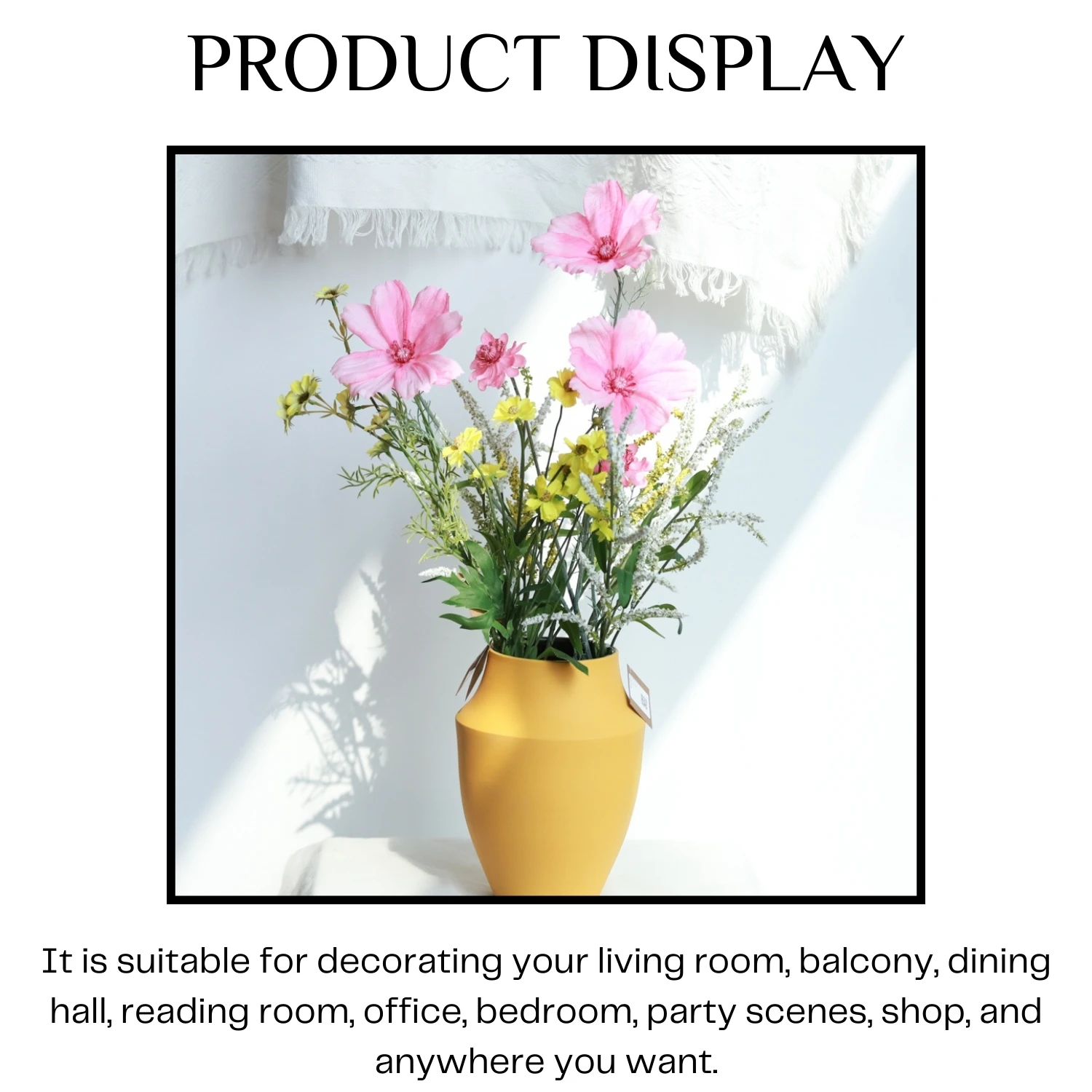 Office Home Decoration Artificial Flowers Colorful Cosmos Daisy Spray Home Decoration Plant Wall Artificial Flower