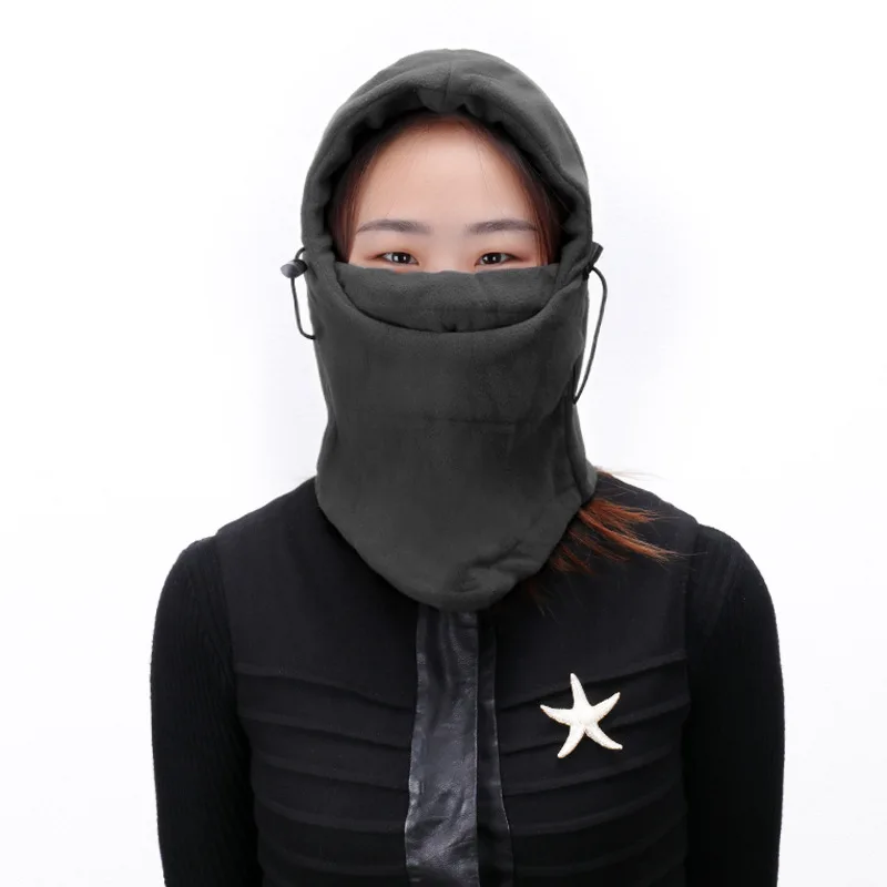 Balaclava Ski Fleece Fur Neck Warmer Helmet Liner Hood Winter Thermal Face Cover Hat Scarf For Snowboarding