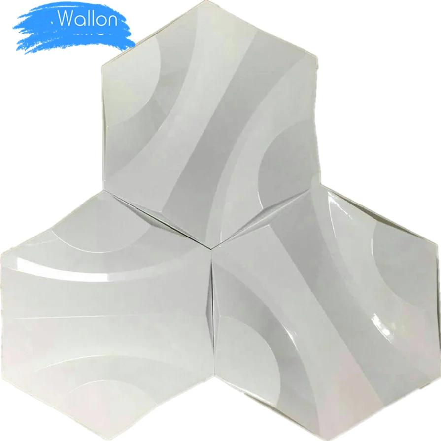 Green Material Decorative Best Price Low Moq PVC 3D Wall Panel