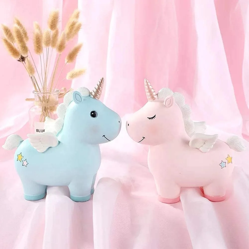 Копилка в виде единорога для девочек, можно вынуть деньги, для девочек, Детский милый подарок