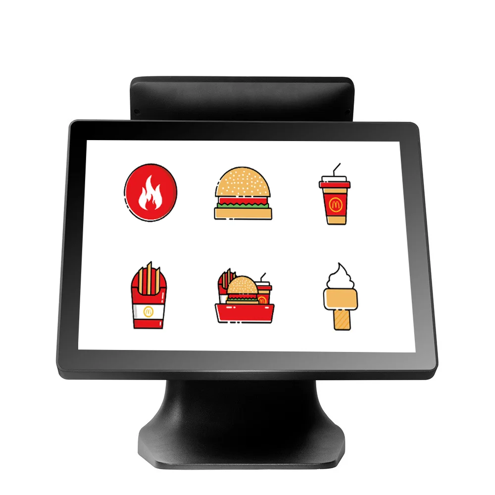 15inch Aluminium  Windows POS Capacitive Touch-Screen POS  All in one Fanless POS Systems for store