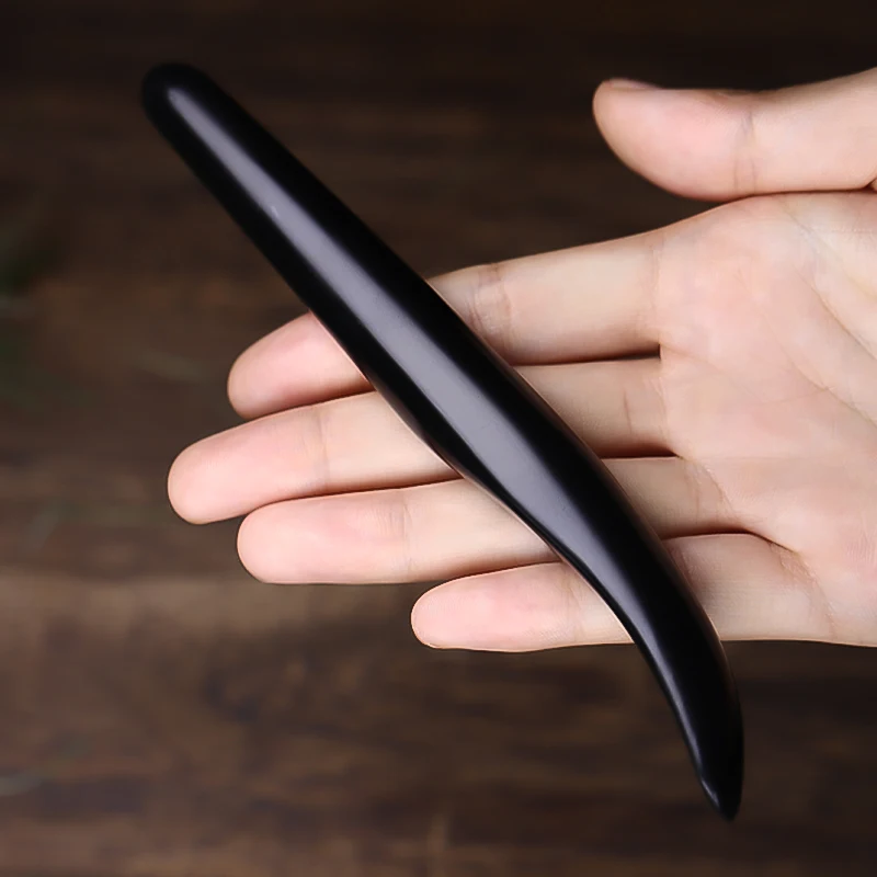 Natural bian stone gua sha acupuncture points massage stick healthy tool stick Natural Facial Beauty Bar