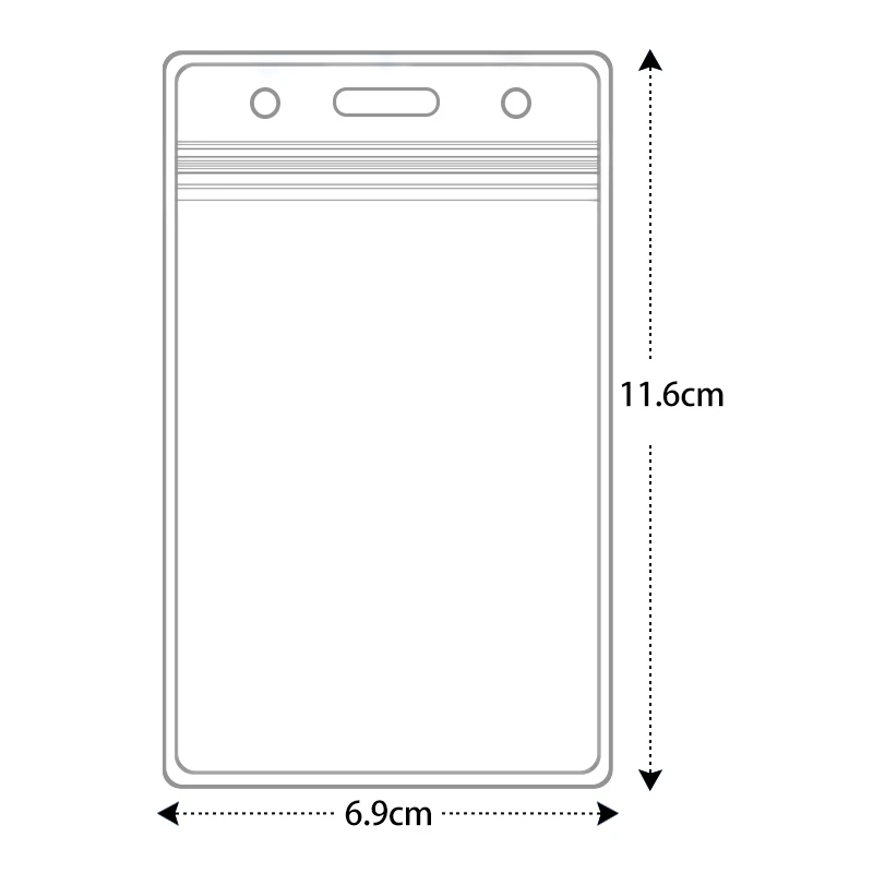 Custom Soft And Waterproof Plastic Id  Universal  Pvc Card Protector  Holder Badge With Neck Strap Polyester Lanyard