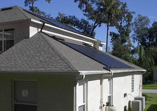 EPDM rubber solar pool heating with vacuum tube heat pipe