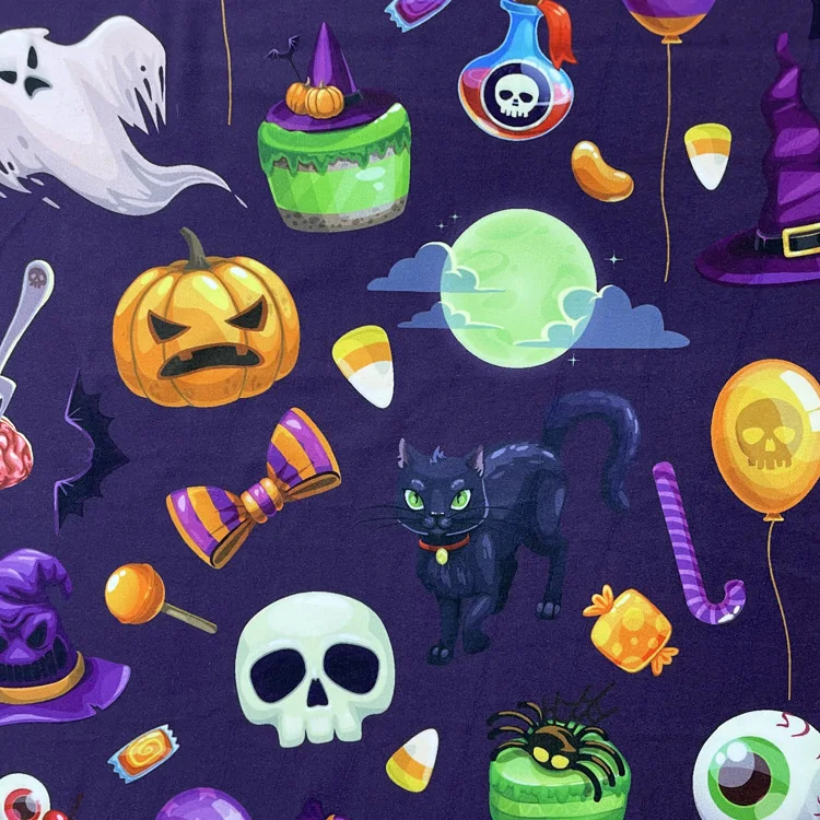 Нетканый минимальный заказ ткань DBP черепа принт с бесплатным дизайном