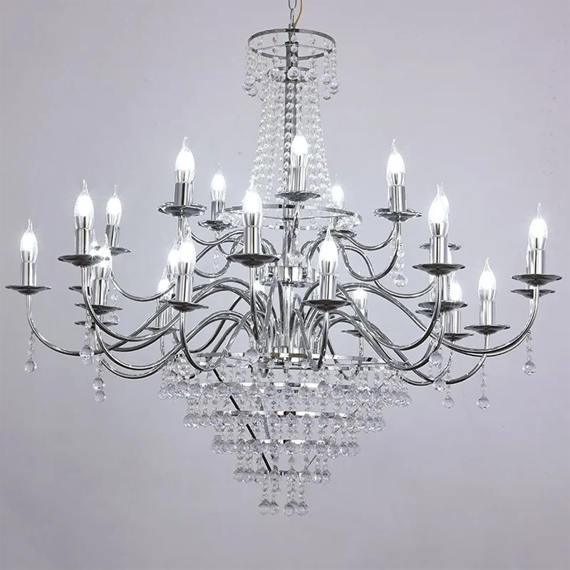 Свадебные реквизиты, классическая хрустальная люстра с кованым железом и покрытием, свадебный дизайн, люстра для сцены в отеле