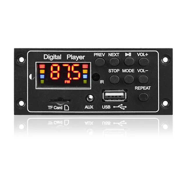 DC 5V 12V BT5.0 MP3 Decoder Amplifier Call Recording Function Music Player Module Mp3 decoder board