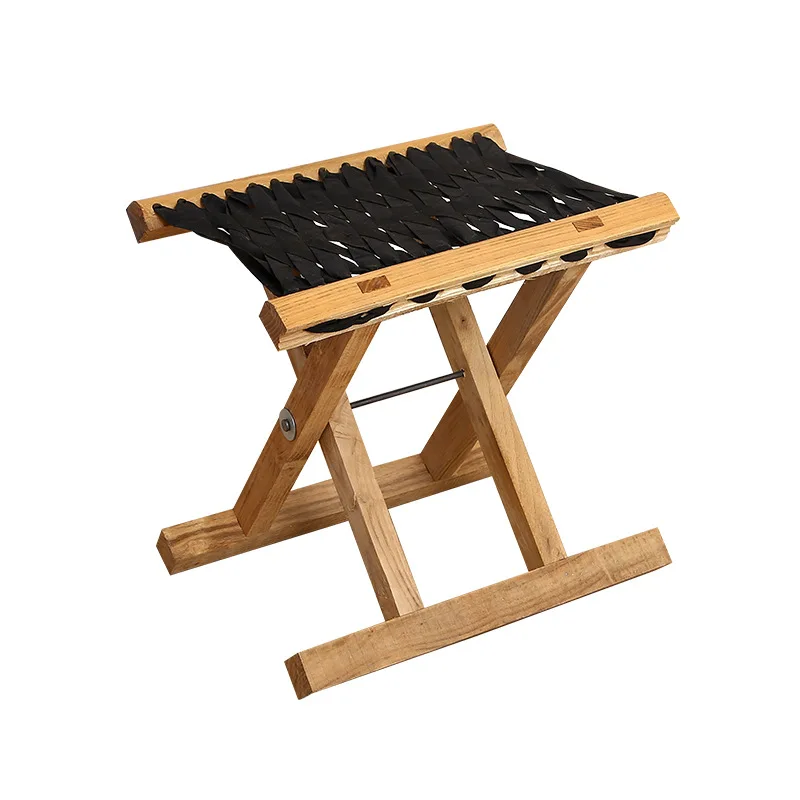 Factory directly delivery creative small mazar folding portable fishing chair solid wood small stool wooden chair