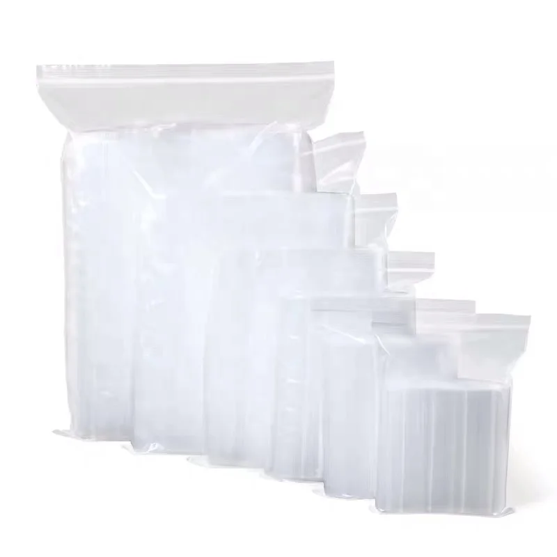 Clear reclosable food grade custom made LDPE grip seal bag zip lock bag (62415420362)