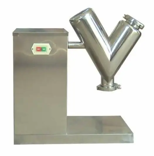 High Quality Pharmaceutical Equipment Small Lab Food V Mixing Equipment Dry Powder Mixer Mixing Machine Provided 900X380X900MM