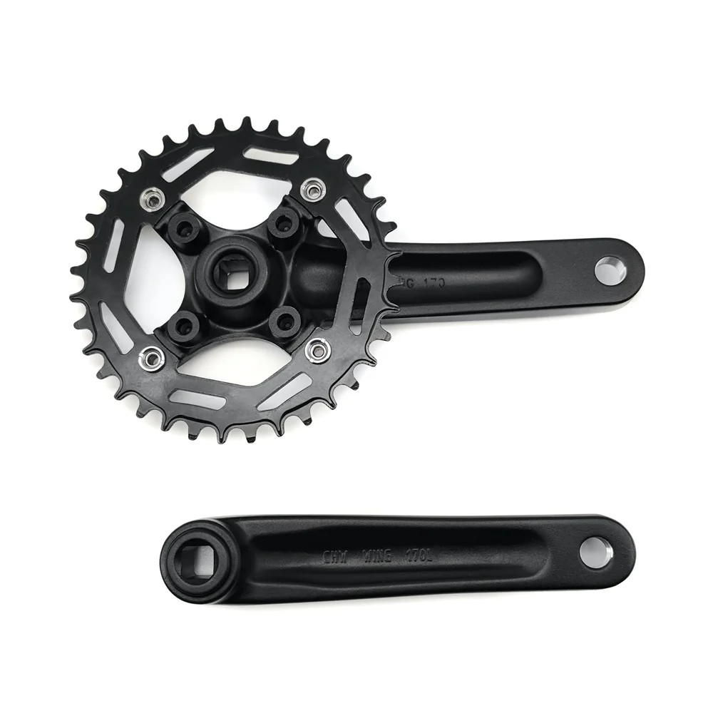 bicycle crank set for folding bike single speed SUNRUN CHIWAVE WING-2011 32T/34T/36T(steel)  chainwheel and crank set