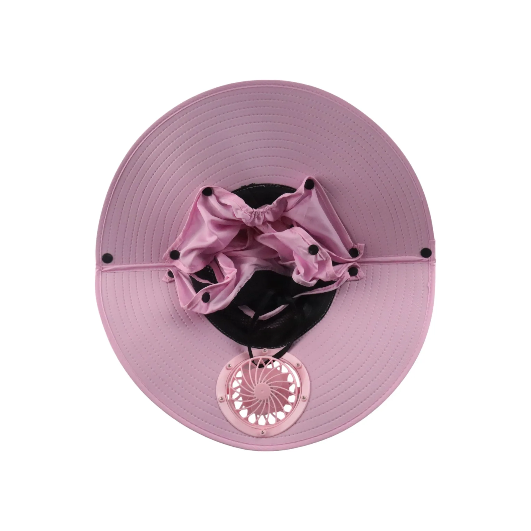 Custom logo Summer Hat With Fan Recheargable Cowboy Hat With Solar Fan