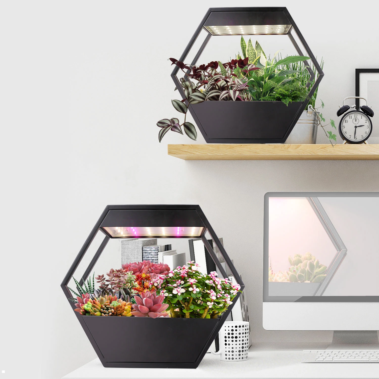 LED Metal indoor Garden for plants indoor herb growing system grow lights for indoor smart herb garden kit