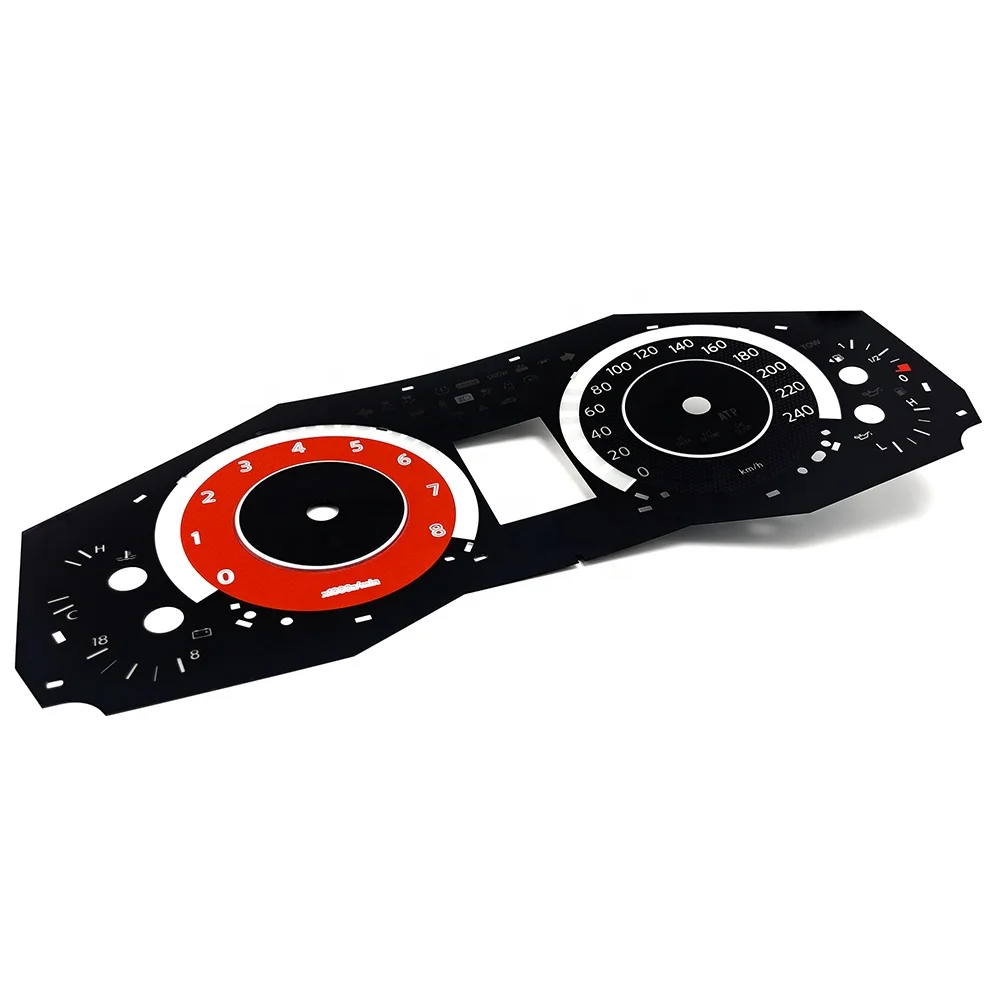 OEM&ODM Custom Motorcycle Meter graphic overlay instrument cluster faceplate digital dashboard