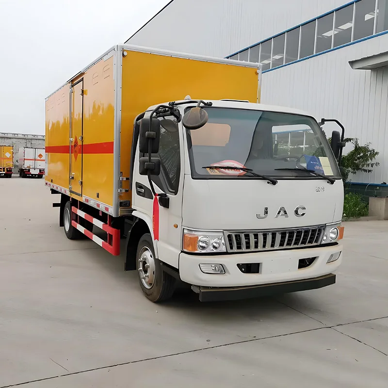 JAC 4x2 дизельный легковоспламеняющийся грузовой автомобиль для доставки 7 тонн взрывное оборудование транспортировочный