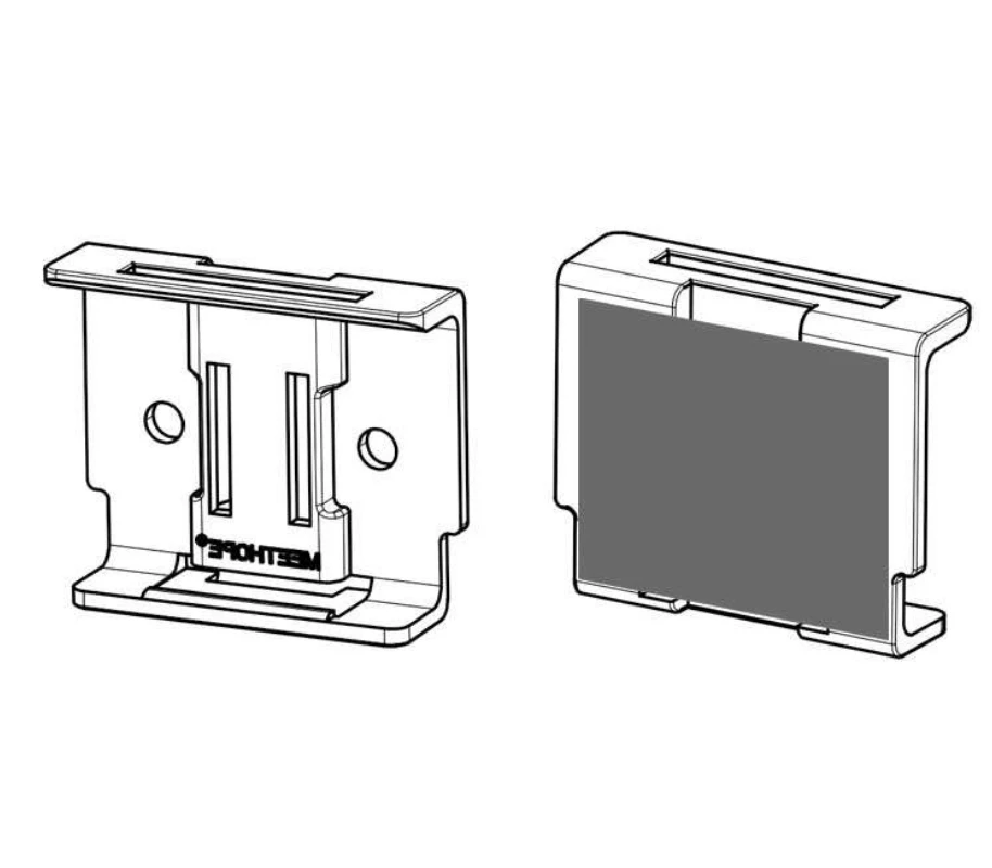 Пластиковый ПЭТ прозрачный магнит ESL держатель тег для Металлической Полки