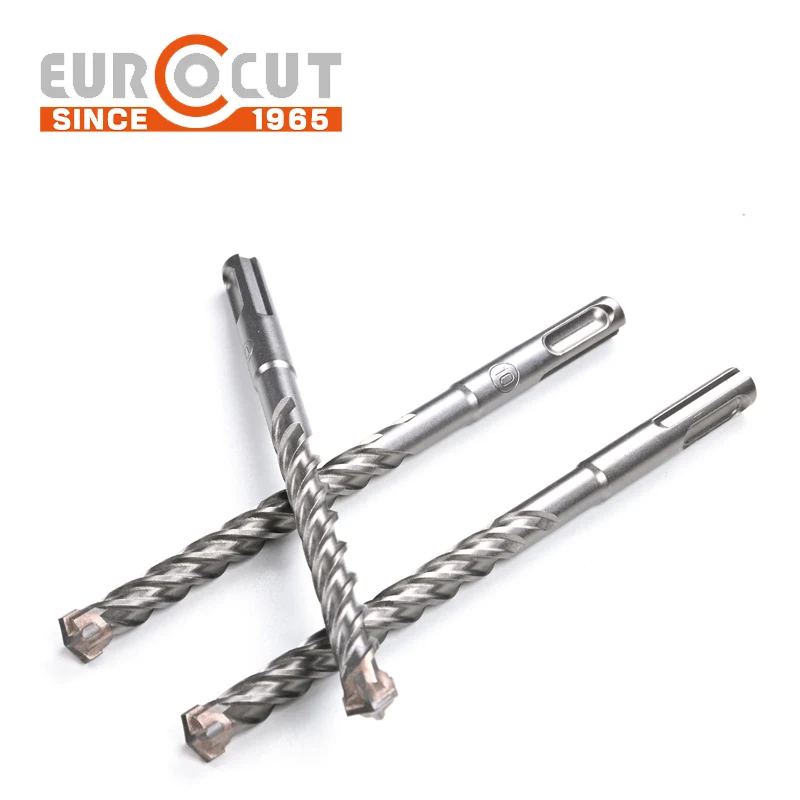 EUROCUT SDS Plus Drill bit Hammer Drill bit Electric Drill bit for Concrete Marble Masonry Brick Wall