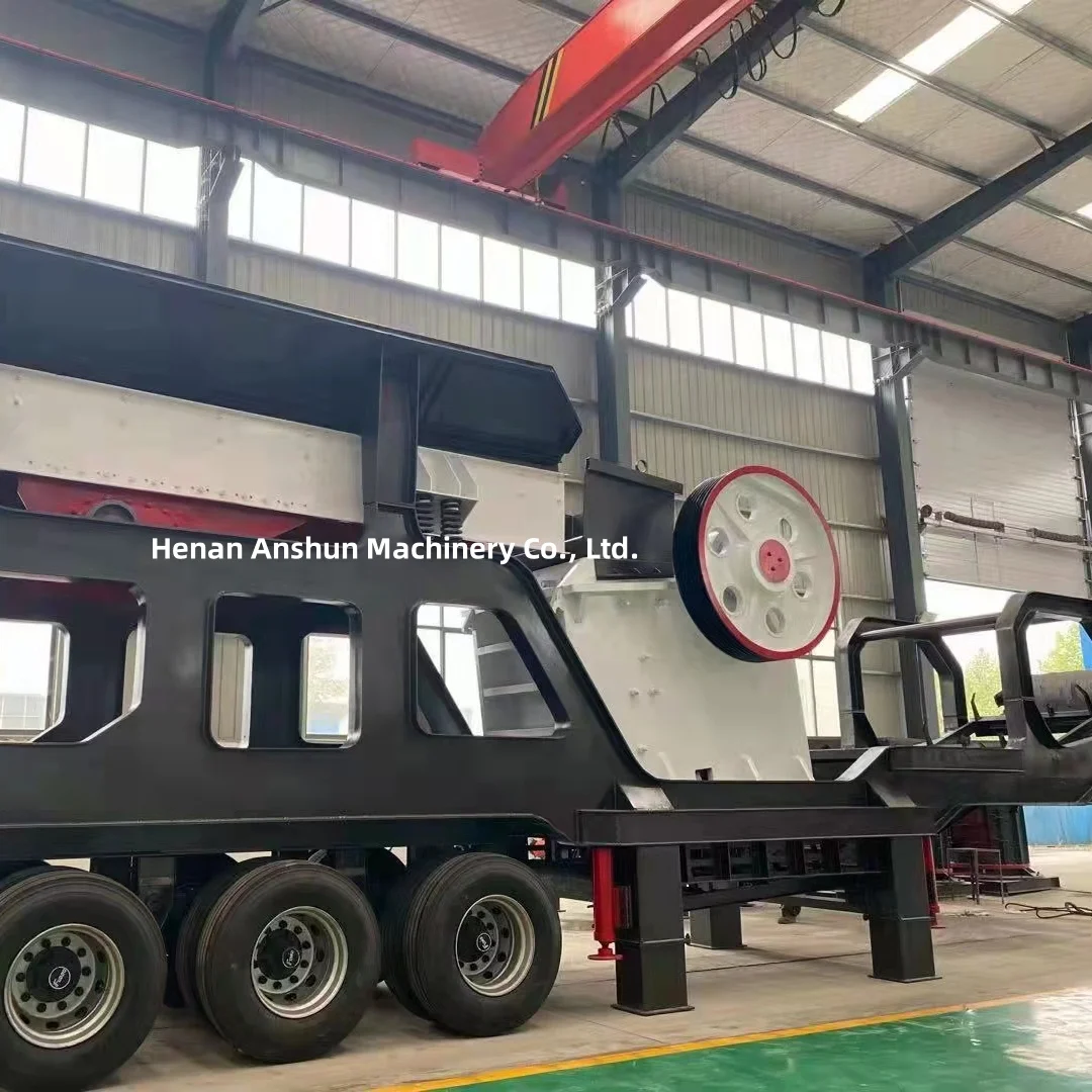 mining gold ore rock mobile jaw crusher plant with diesel engine stone crusher machine price