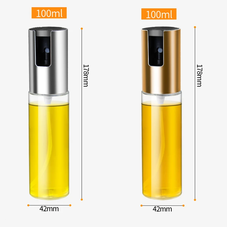 Kitchen Cooking Olive Oil Sprayer Pump Dispenser Mister Stainless Bottle Promotion BBQ portable food grade scale glass bottle