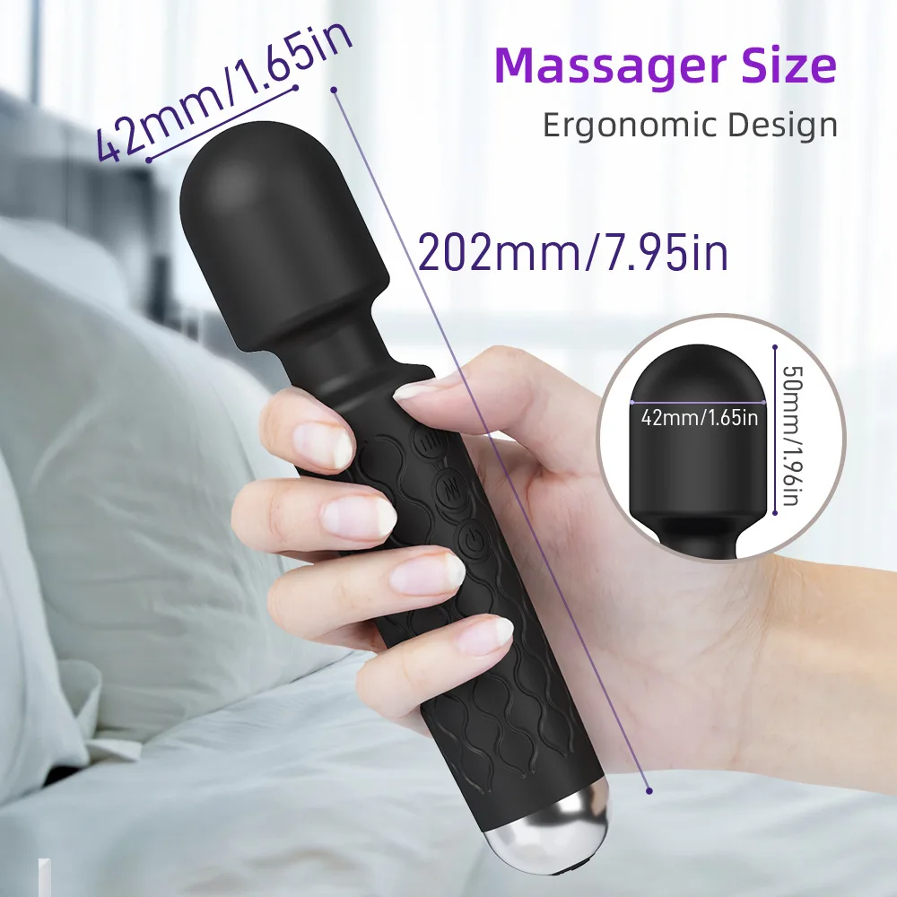 Hot Selling Medical Silicone Health Care Wand Massager Vibrator Sex Toys For Woman
