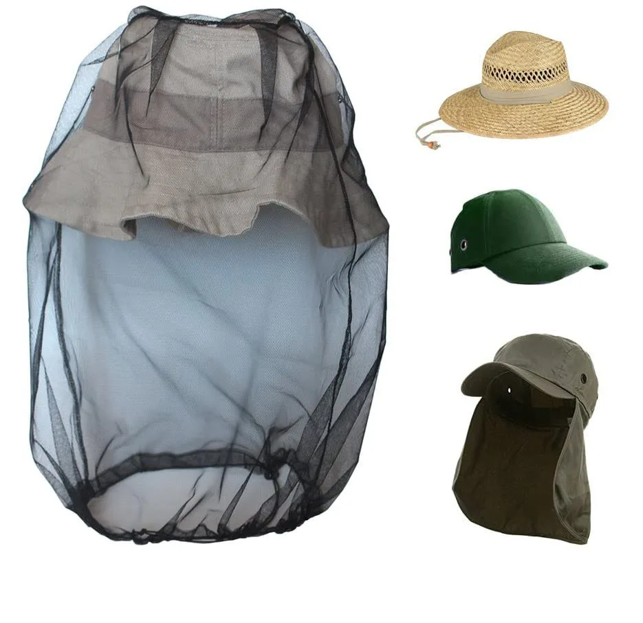 Manufacturer Summer Outdoor Generic Cheap Anti Mosquito Bug Bee Insect Mesh Net Head Fishing Camping Hunting Protect Face Hat (1600523749214)