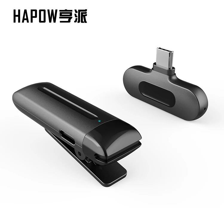 Hapow Cheap price lapel microphone lavalier wireless professional mic digital wireless stereo microphone