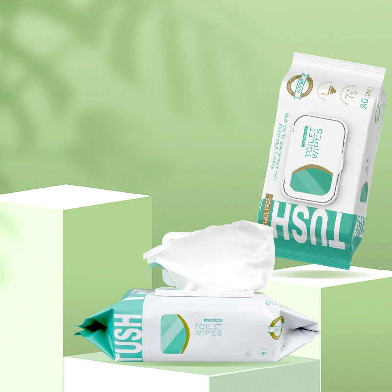 Adult disposable wet wipes for disposable household flushable adult toilet paper for cleaning and hygiene wet toilet paper
