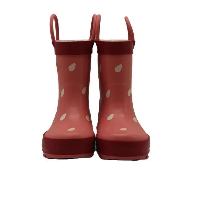 kids change colour rain drop pattern rain boots
