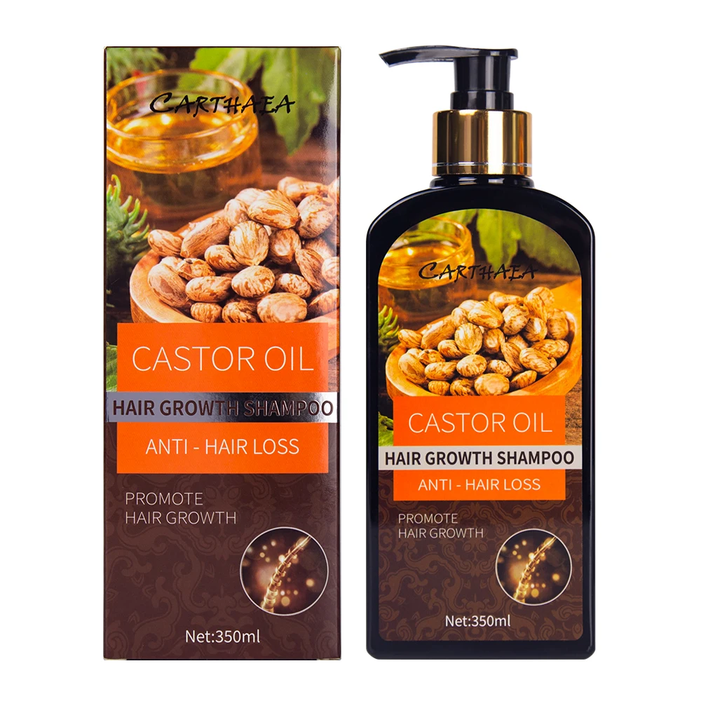Private Label Dandruff Castor Oil Scalp Care Anti Loss Regrowth Growth Hair Shampoo for Hair