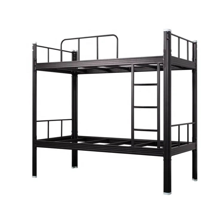 
High quality metal double bed iron army bed frame steel heavy duty bunk bed for adult letto 