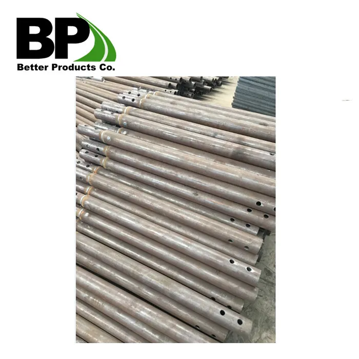 Helical Pile System in Farming & Living Ground helical Piles Installation Machine Foundation Systems for Civil building