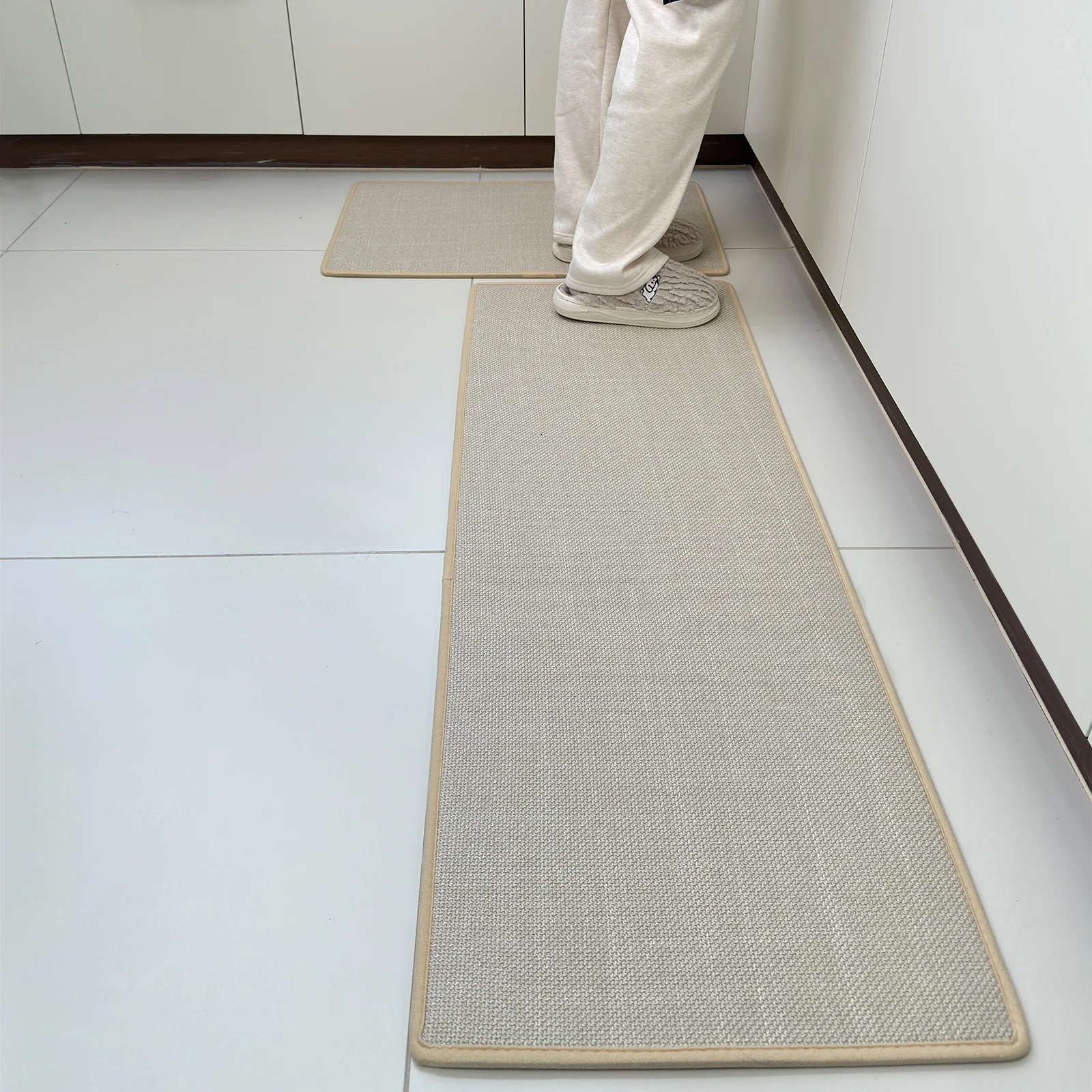 8mm Thick Non-slip Anti Fatigue  Durable  Kitchen  Mats  Set Non Skid Washable Kitchen Runner Rugs for Floor