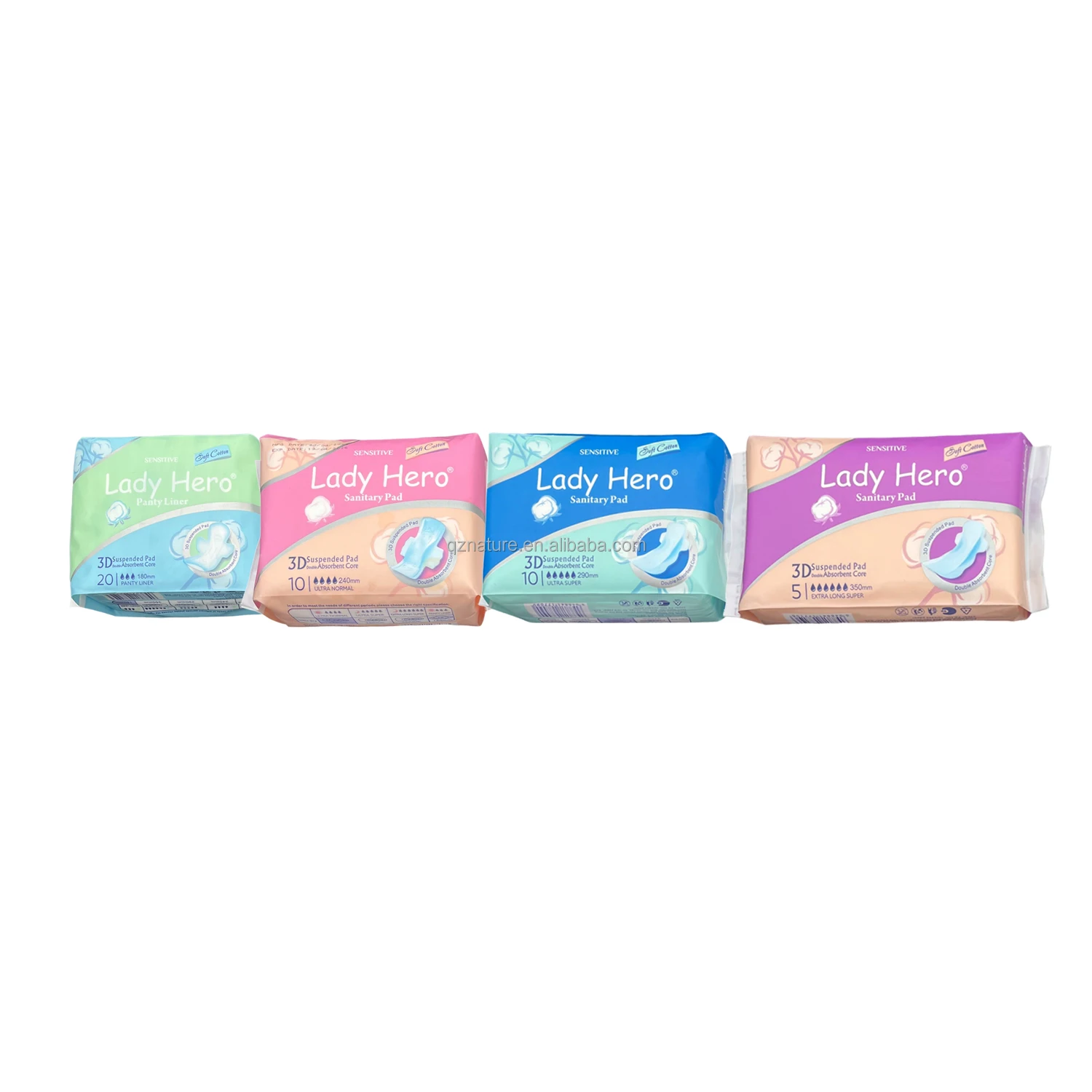Woman Pads For Menstrual Wholesale Biodegradable Organic Cotton Sanitary Napkins Soft Ultrathin Anions Sanitary Pad Napkins