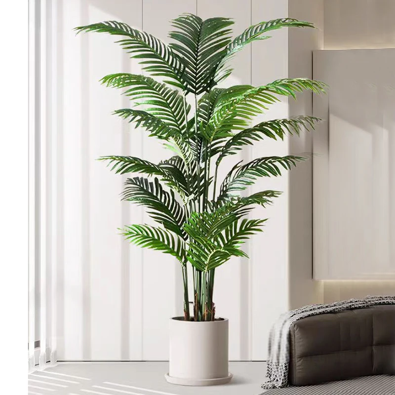 160cm New Hawaii Palm Artificial Tropical Palm Potted Faux Green Plants For Indoor Decoration Artificial Tree Bonsai Fake plants