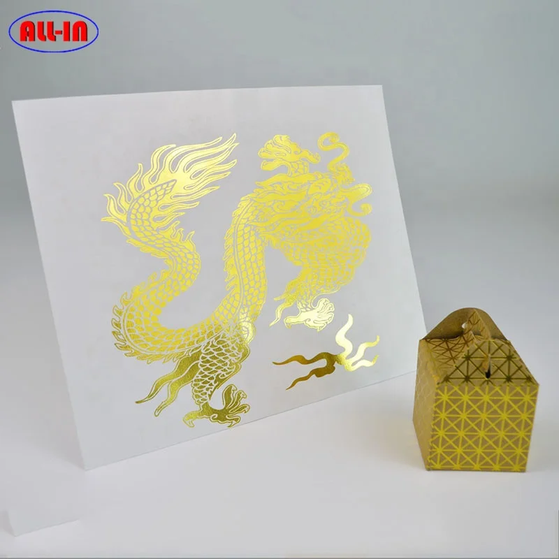 Wholesale Toner Reactive Foil Heat Transfer Foil Gold Silver Metallic Hot Stamping Foil Roll for Laser Printer