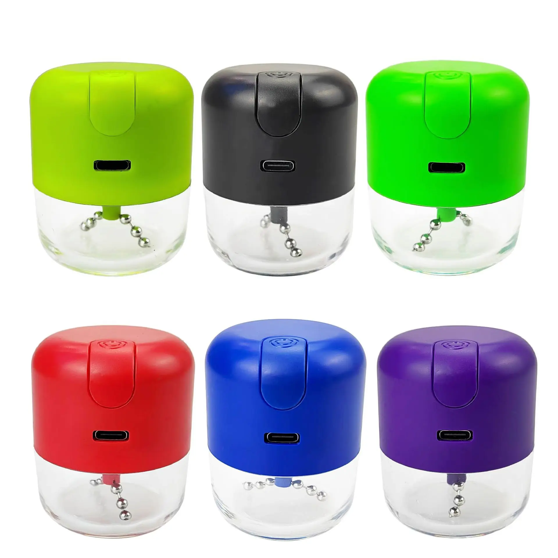 2024 New Arrival Mini USB Electric Chain Grinder  Hot Selling Rechargeable Herb Grinder