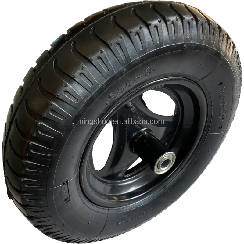 NSPM7040 replacement tires inflatable air rubber pneumatic Tire Driven Wheels Golf Caddy Air Castor wheel for wheelbarrow 4.00-8