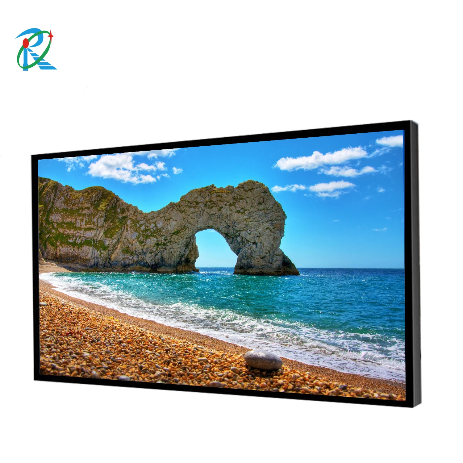 New 55 inch high brightness flexible advertising display replacement tv screen panel monitor customized lcd