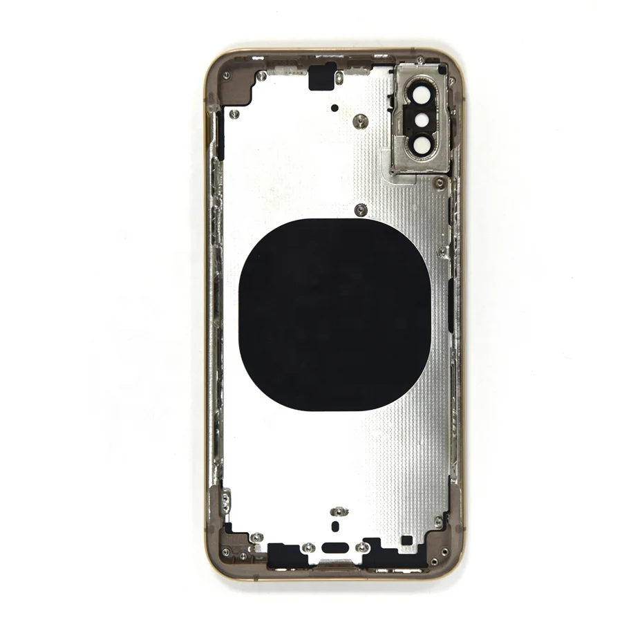 Задняя крышка батарейного отсека для мобильного телефона Iphone X XS Max XR, полноразмерная средняя рамка с логотипом на заказ