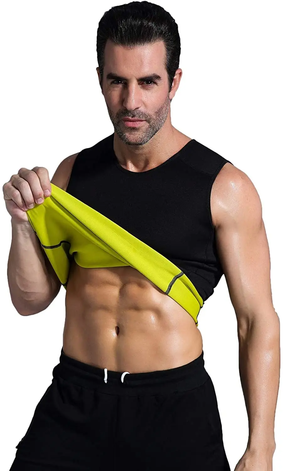 Ready To Ship Yoga Pants Professional Sauna Suits Sleeveless Suit Men Jacket With