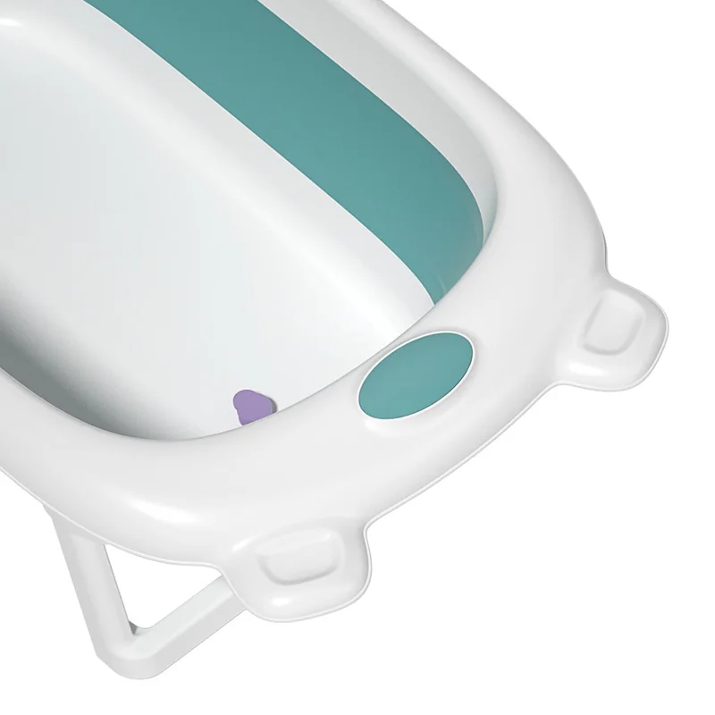 Amazon Hot Sale big size plastic toddler foldable bath tubs folding baby bathtub for kids