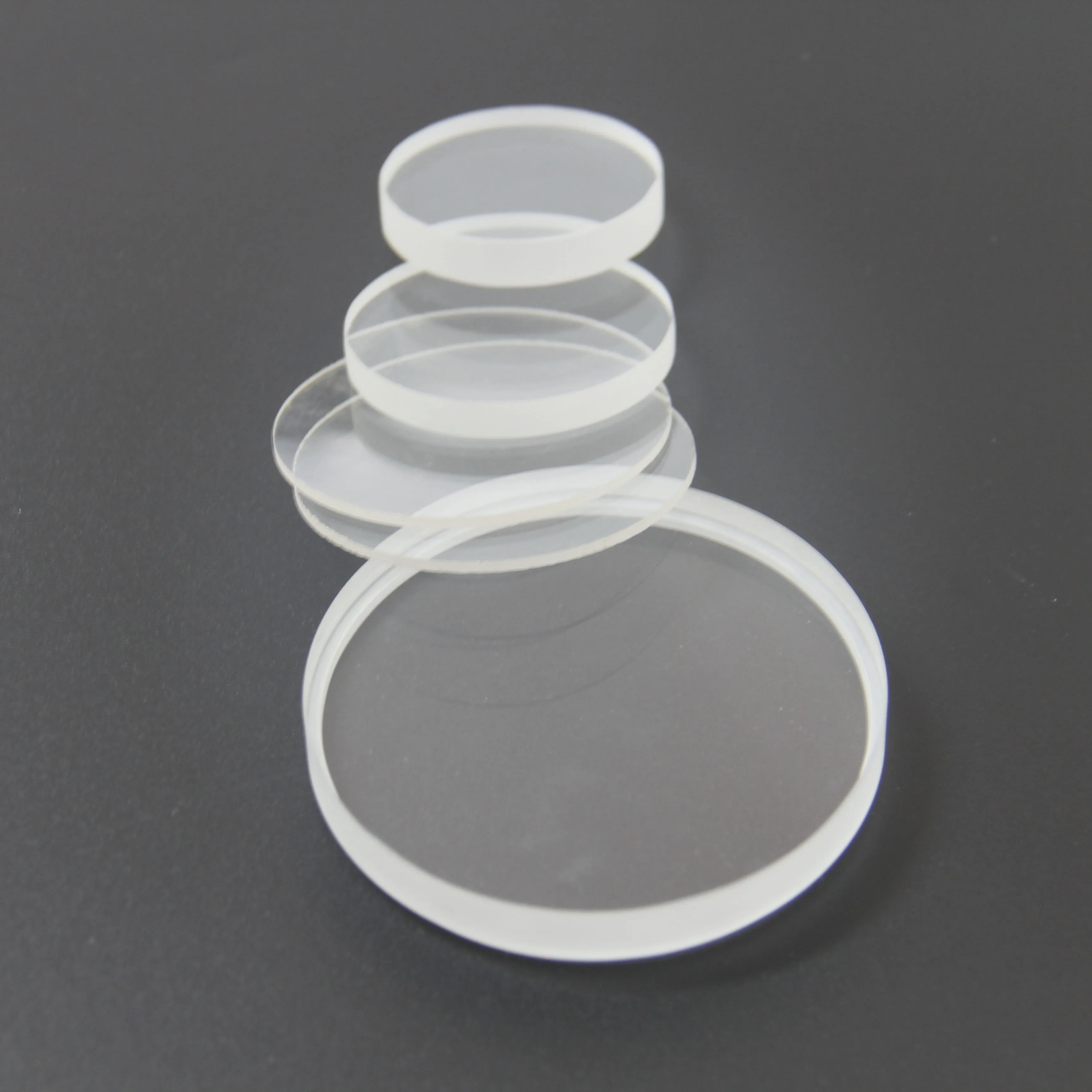 Fused Quartz Glass Thin Wafer Piece High Temperature Custom Fused Silica Slab Windows