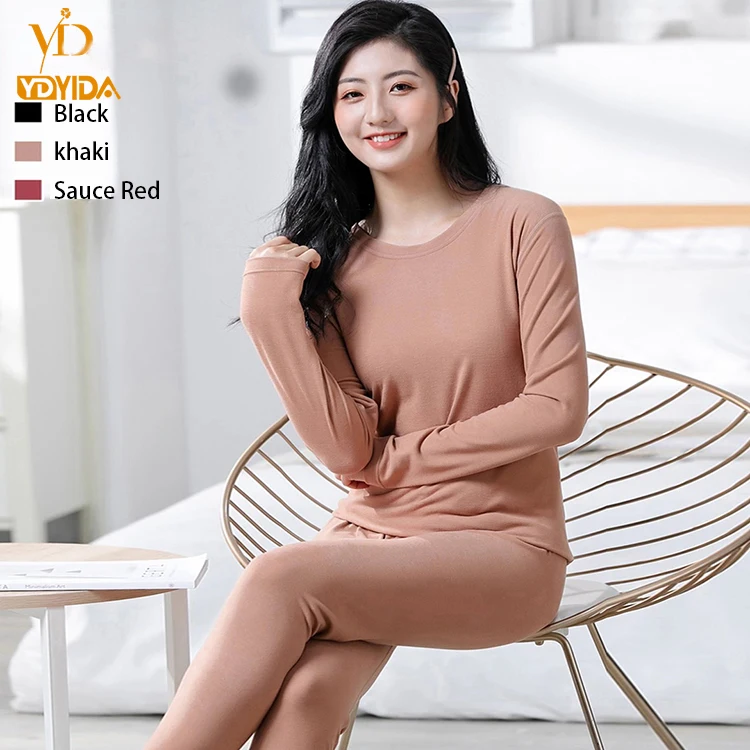 High Quality Women Cotton Sets Long Thermal Underwear Winter Thermo Sleeve women