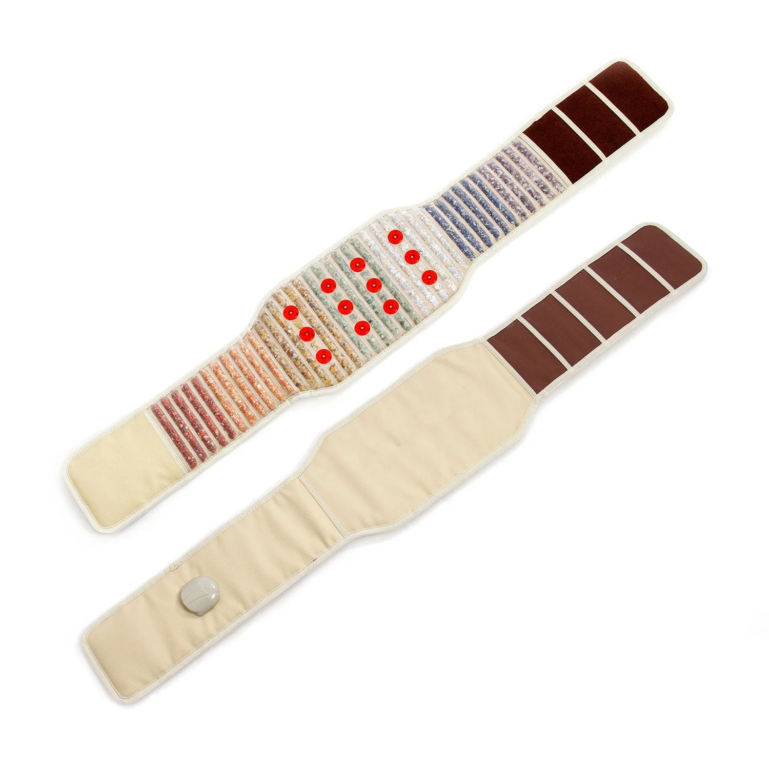 Инфракрасный аметистовый пояс, Электрический жилет для похудения, Нефритовый турмалиновый терапевтический массаж с подогревом, магнитный мастер-камень, тепловой