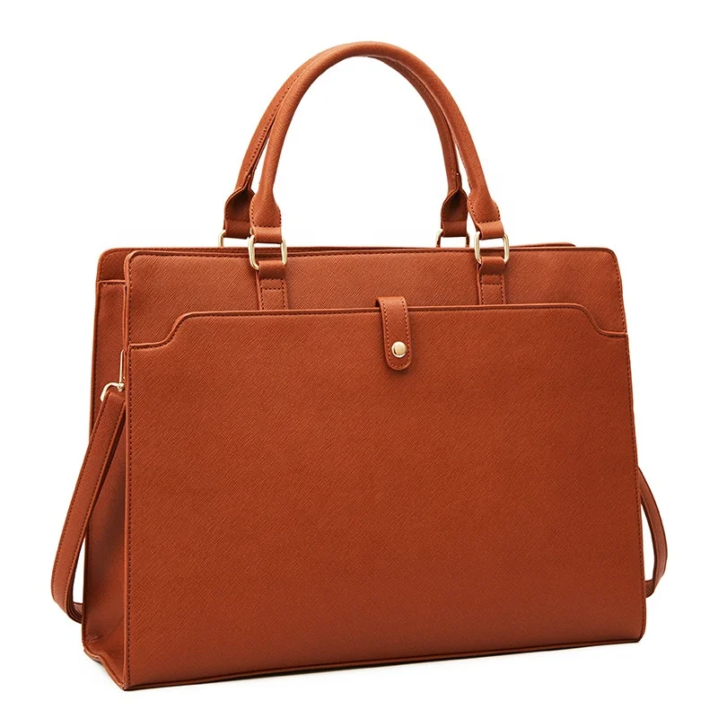 Large Capacity Handbag 15.6 Inch Computer Tote Bag Waterproof PU Leather Briefcase Business Office Bag Laptop Bag for Women