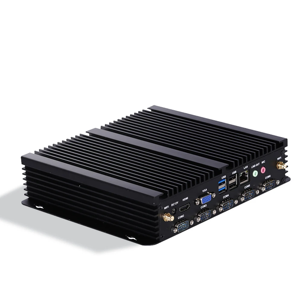 Industrial Computer hardware software mini pc Win7 8 10 J1900 Cpu4G+128GB ram Embedded BOX PC for Industrial